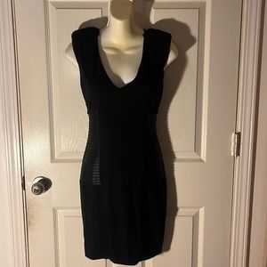 Bebe padded shoulder dress